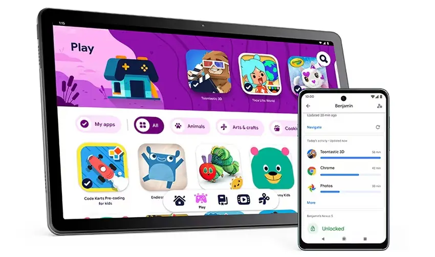 Tablet Lenovo Tab M10 3 gen. T610 10.1 cali 4/64 GB LTE szary